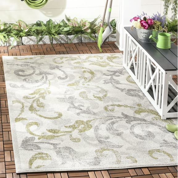 Safavieh Amherst Millard Floral Area Rug, Ivory/Light Gray, 2'6" x 4'