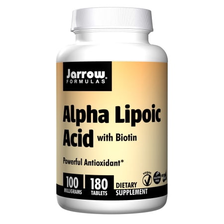 Acide alpha-lipoïque 100 mg de biotine - 180 Comprimés de Jarrow Formulas