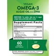 thumbnail image 2 of Vegan Omega 3 | 60 Softgels | Non-GMO & Gluten Free Algae Oil Formula | with DHA | by Nature's Truth, 2 of 7