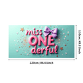 thumbnail image 3 of LUUFILx Miss Onederful Party Banner Backdrop for First Birthday Decorations Photography Props Supplies Event Background Celebration Decor Pink Theme, 3 of 8