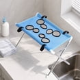 thumbnail image 3 of 20.5*15.7'' Dog Grooming Hammock Stand, Foldable Pet Bath Holder Shower Chair, Iron Pet Bath Stool for Small & Medium Dogs Cats With Washable Mesh, Joint Support During Bathing Salon Use(Gray), 3 of 4