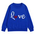 thumbnail image 4 of Mercatoo Heart Sweatshirts for Teen Girls Cute Trendy Oversized Hoodies Long Sleeve Crewneck Fall Winter Pullover Sweater, 4 of 7
