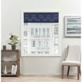 thumbnail image 3 of Exclusive Home Prague Trellis 100% Blackout Roman Shade, 27"x64", Navy, 3 of 13