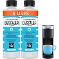 thumbnail image 1 of Descaler (2 Pack, 2 Uses Per Bottle) - Made in the USA - Universal Descaling Solution for Keurig, Nespresso, Delonghi and All Single Use Coffee and Espresso Machines, 1 of 6