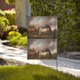 thumbnail image 2 of Sigee Three Horses Oil Painting for Live Happy Decorative Small Garden Flag,Double Sided Yard Flags Holiday Garden Flags for All Seasons, 2 of 9