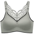 thumbnail image 1 of TrowBridge-sujetadores de encaje de mariposa para mujer, lencería Sexy, Top de tubo para chicas dulces, Sujetador deportivo sin costuras, sujetador cómodo de talla grande, M-5XL, 1 of 4