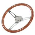 thumbnail image 4 of Volante De Madera, Universal, 380 Mm De Diámetro, Volante Vintage, Empuñadura De Nogal Para Modificación De Coche ANGGREK Otros, 4 of 8