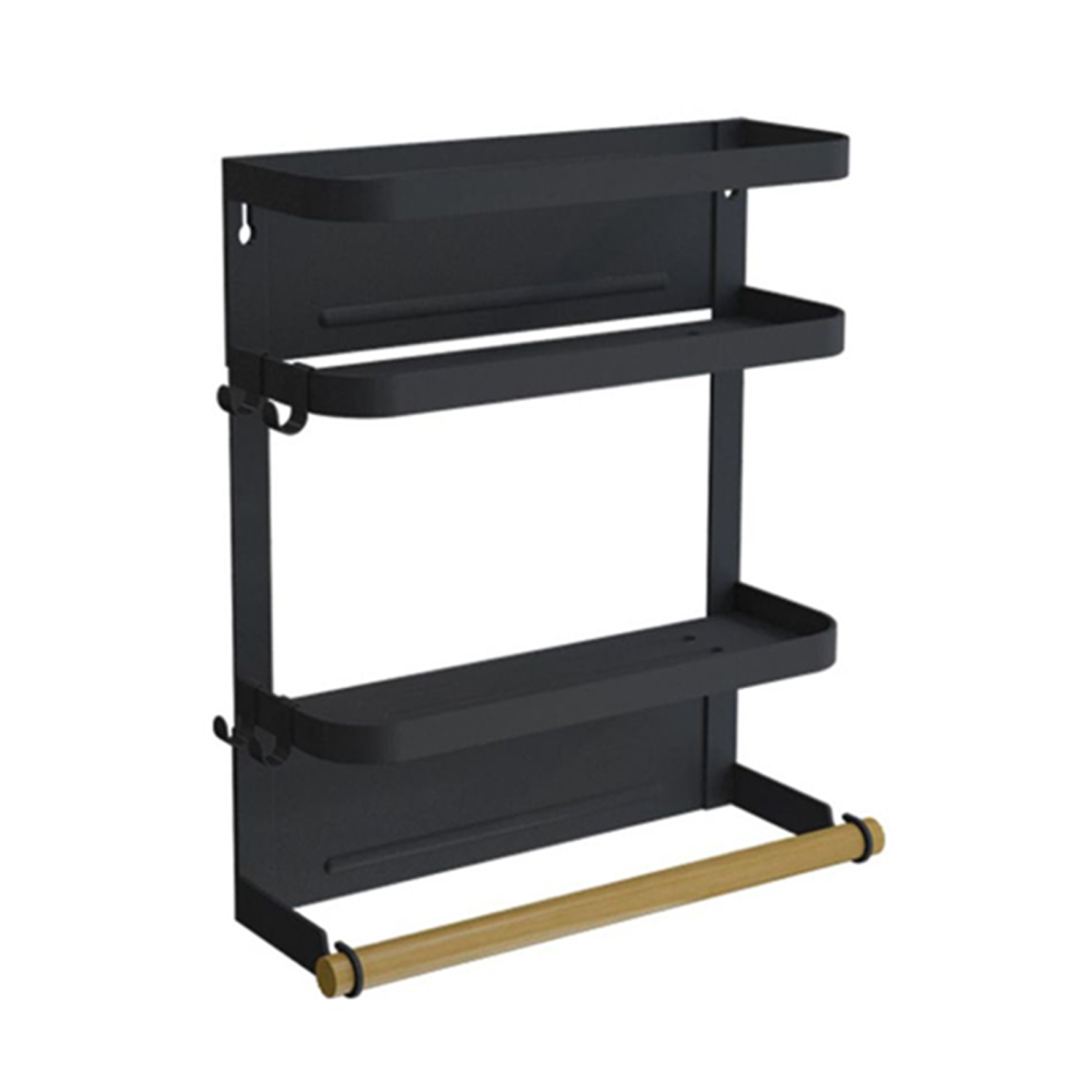 Foldable Refrigerator Organizer Fridge Spice Rack Paper Towel