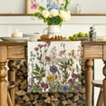 thumbnail image 6 of Sm:)e 72" x 13" Off-White Antique Herbs and Wild Flowers Spring Table Runner for Summer, 6 of 7