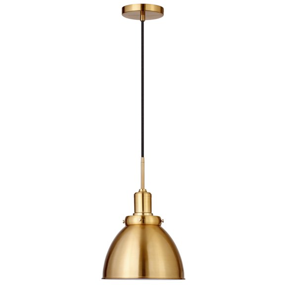 Evelyn&Zoe 12" Brass Metal Pendant