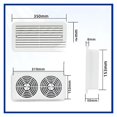 thumbnail image 4 of 12V Mounted Silent Ventilation Fan Refrigerator Side Dual Window Ventilation Fan, 4 of 7