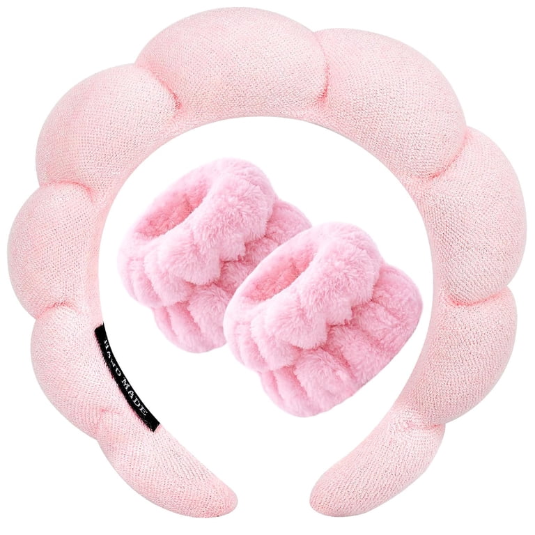 Spa Headband for Washing Face Wristband Sponge Makeup  display picture 2