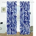 thumbnail image 2 of Simple Purple Leaf Blackout Curtains for Living Room Bedroom 55W x 72/84L Insulated Window Drapes 2 Panels, 2 of 6