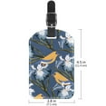 thumbnail image 6 of Square 2Pack PU Leather Bird Chinese Style Cruise Luggage Tag with Privacy Cover and Name ID Tag for Travel Handbags Backpacks Luggage Tags, 6 of 6