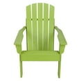 thumbnail image 2 of Shine Company Traditional Cedar Wood Patio Firepit Adirondack Chair in Green, 2 of 7
