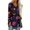 Black, variant on Women's Long Sleeve V-Neck Halloween Gothic Print Tunic Top Bat Castle Splatter Graphic Pullover Shirt Casual Loose Fit Fall Tee Red 3XL
