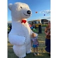 thumbnail image 2 of Disfraz inflable de oso polar gigante, disfraz de mascota de oso polar divertido para fiesta de disfraces de cosplay, disfraz de mascota inflable de peluche, 2 of 5