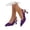 Purple, variant on OOOUM Knitted Slingback Pumps For Women Comfortable Lightweight Breathable Kitten Heels Non Slip Adjustable Pointed Toe Kitten Heels Black US:8.5