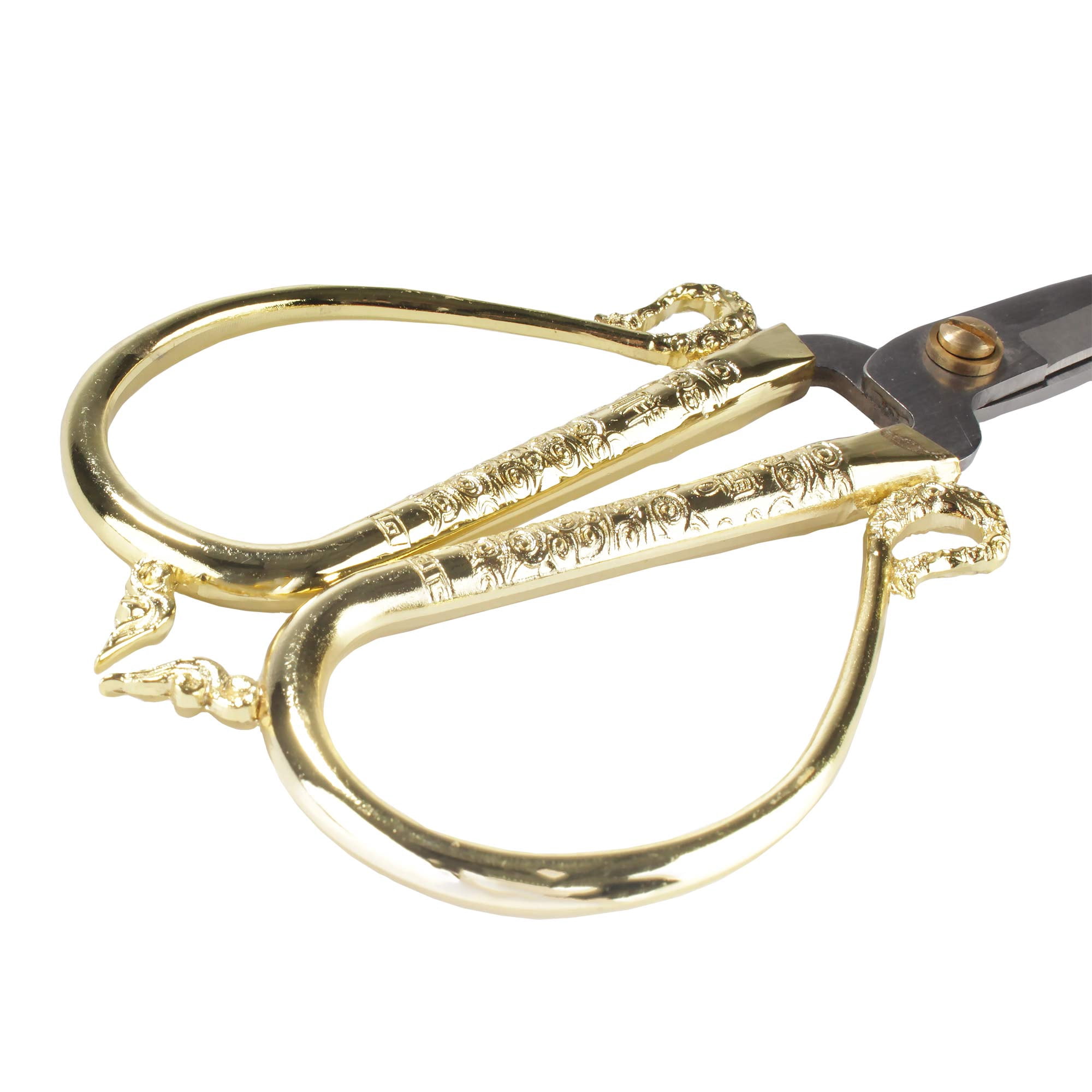 JubileeYarn Antique Style Heirloom Craft Embroidery Scissors w/Decorative Cast Handles Classic Chinese Look 5 Piece Set - Assorted