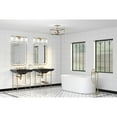 thumbnail image 2 of Spenser Collection Four-Light Brushed Gold Industrial Vanity Light, 2 of 9