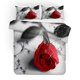 thumbnail image 2 of 3D Rosa Roja Funda de edredón Juego de ropa de cama Fundas de almohada 61, 2 of 4