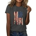 thumbnail image 2 of Tittly American Flag Tank Top Women V Neck Tank Tops For Women Patriotic Shirts Memorial Day Tank Top Women Women 4th Of July Shirts Gray M, 2 of 8