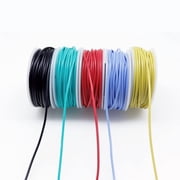 Treedix 5pcs 22AWG Wire Flexible Silicone Hookup Wire 22 Gauge Tinned Copper Jumper Wires Silicone Rubber Insulated 5 Color Cable …