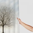 thumbnail image 3 of JEUXUS Black and White Tree Shower Curtain - Multiple Sizes White, 3 of 6