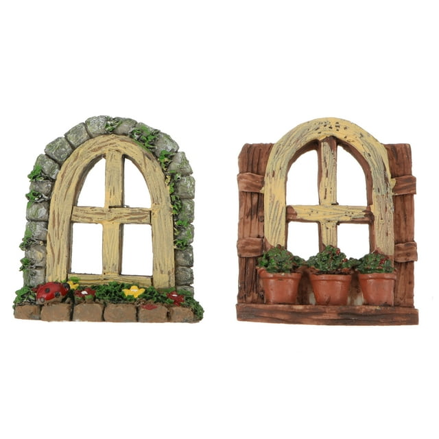 2pcs Micro House DIY Model Artificial Landscape Ornament for Fish Tank Aquarium