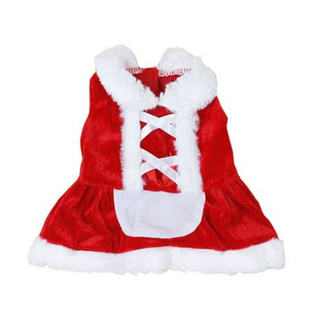 Christmas Dog Clothes Santa Doggy Costumes Clothing Pet Apparel New Design S