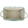 thumbnail image 4 of Panier de Rangement Pliable en Polyester, Grand/18 Pouces x 12 Pouces x 15 Pouces, Chevron Aqua, 4 of 8