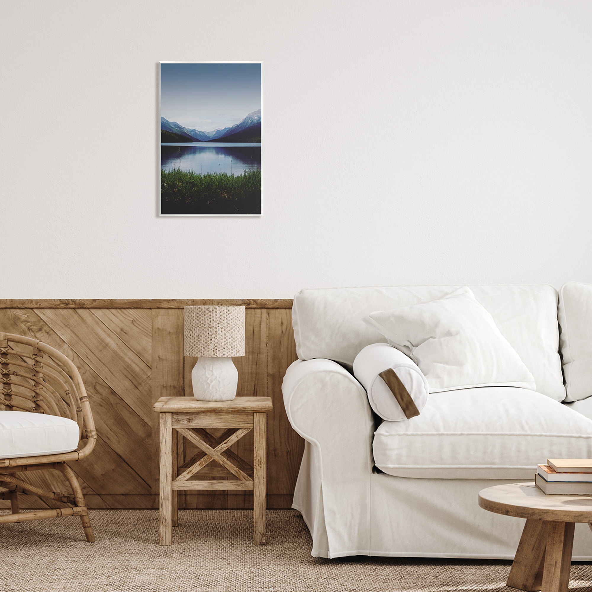 Stupell Industries Dark Mountain Landscape Nature Photography Unframed Art Print Wall Art, 13 x 19