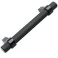 thumbnail image 2 of GlideRite 3.75 in  Screw Center Solid Steel Knurled Euro Bar Pull (Pack of 5) - Matte Black, 2 of 6