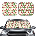 thumbnail image 2 of Fotbe Strawberry Juego de 2 Piezas de Parasoles para Parabrisas | Bloqueador Solar para Auto | Accesorios Plegables para Protección Solar Interior-Large, 2 of 6