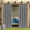 thumbnail image 2 of Rosnek Patio Waterproof Outdoor Curtains, Thermal Insulated Top and Bottom Grommets Windproof Outdoor Drape Keep Privacy for Pergola, Porch, 1 Panel, 2 of 5