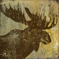 thumbnail image 2 of Marrott, Stephanie 26x26 Black Ornate Wood Framed with Double Matting Museum Art Print Titled - Lodge Moose, 2 of 4
