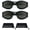 Smoke x Smoke, variant on Motorcycle Riding Safety Goggles Skiing Biking Smaller Kids Youth Smoke Lens
