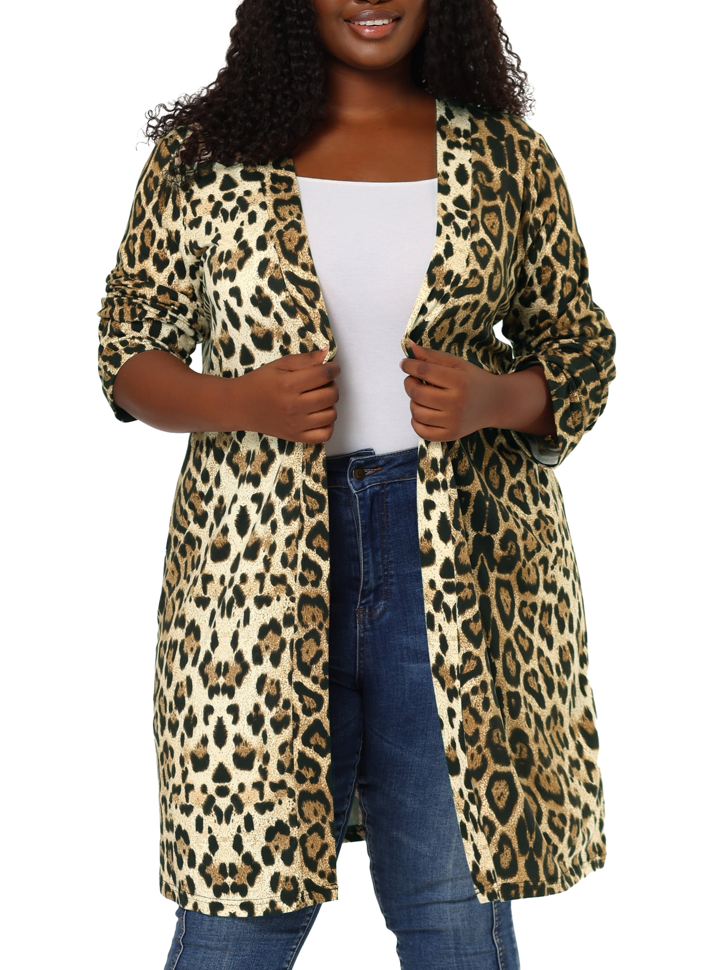 soft leopard cardigan