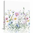 thumbnail image 2 of Spring Floral Wall Art Painting on Canvas, Country Spring Floral Botanical Canvas Art Home Prints Wall Art Framed Modern Artwork for Living Room Bedroom Wall Decor 16x16in, 2 of 9