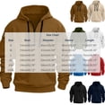 thumbnail image 2 of Chiccall Mens Hoodie Drawstring Half Zip Long Sleeve Hooded Sweatshirts Casual Athletic Workout Sweatshirts with Zipper Pockets, 2 of 5