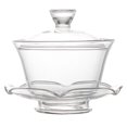 thumbnail image 1 of 1 juego de taza de té con tapa y platillo de vidrio transparente para té Kung Fu, 1 of 8