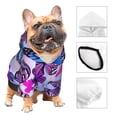 thumbnail image 3 of Salouo Flying Butterflies Pattern Small Dog Hoodie Sweatshirts Dog Clothes Coat Clothing Puppy Sweater Outfit Pullover Pet Winter Coat Sweater Outfit-X-Large, 3 of 7