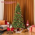 thumbnail image 2 of Gymax 7.5 FT Artificial Xmas Tree w/ 1019 PE PVC Branch Tips & Folding Metal Stand, 2 of 9