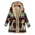thumbnail image 2 of Pntutb, chaqueta con estampado Sexy para mujer, bolsillo corto para entrenamiento, manga larga, solapa, suelto, grueso, con capucha, abrigo informal, Tops, prendas de vestir, liquidación Pntutb Pntutb-1850, 2 of 4