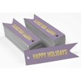 thumbnail image 2 of Inkdotpot Gold Foil Paper Hang Tags Happy Holiday Favor Tags 100 Pieces, 2 of 6