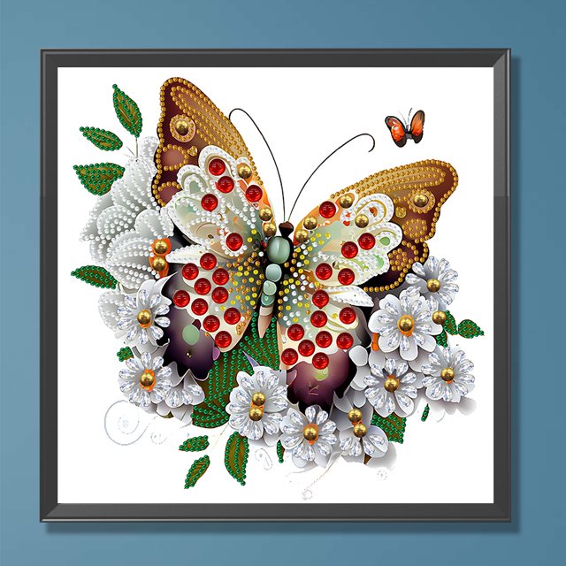 5D bricolaje taladro redondo completo diamante pintura mariposa decoración del hogar (WQ003) Hugtrwg Para estrenar