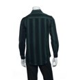thumbnail image 4 of Men's Black Striped Button Down Shirt, 4 of 5