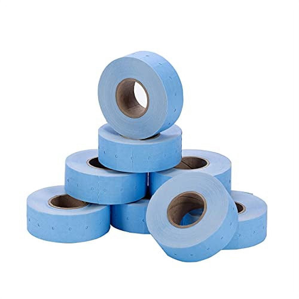 Perco 1 Line Blue Labels - 1 Sleeve, 8,000 Blank Pricing Labels for Perco 1 Line Price and Date Guns
