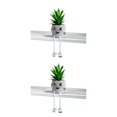 thumbnail image 3 of Ounissouiy Plantas suculentas artificiales de PVC en macetas de cemento - Apariencia realista y diferentes estilos de expresión Se hace estilo estilo feliz 2Conjunto, 3 of 6