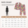 thumbnail image 4 of Fotbe Cute Doodles Pattern Long Sleeve Pajama Set for Women,Sleepwear Set,2-piece Loungewear Set,Soft PJs Comfy Nightwear with Pockets -Medium, 4 of 7